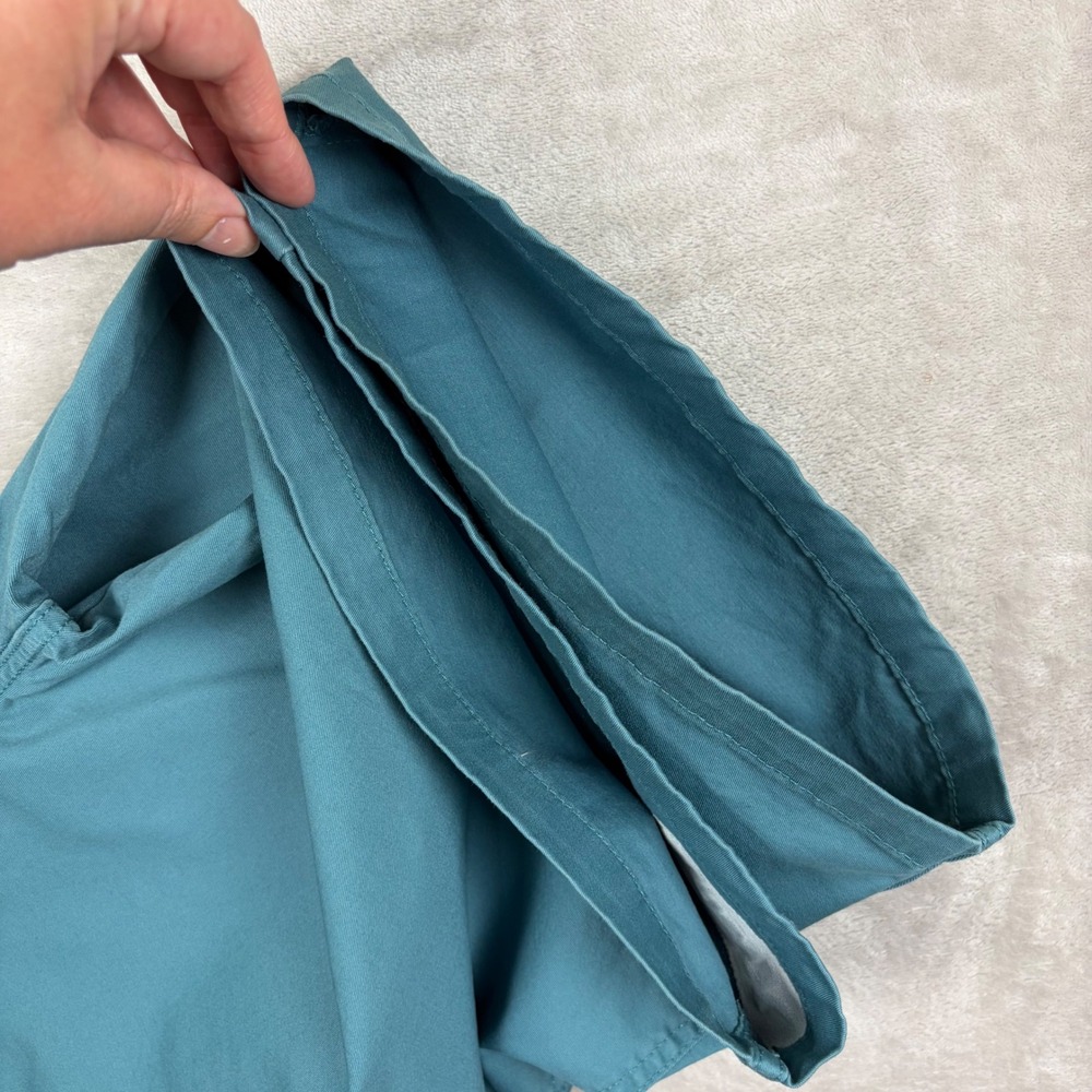 Hurley Chino Shorts Mens 38 Teal Blue Twill Cotton Blend Summer Casual Coastal - Picture 10 of 13